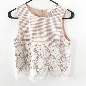 Vintage Sans Souci Embroidered Sleeveless Top-Small